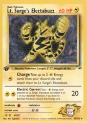 Lt. Surge's Electabuzz - 27/132 - Rare - 1st Edition